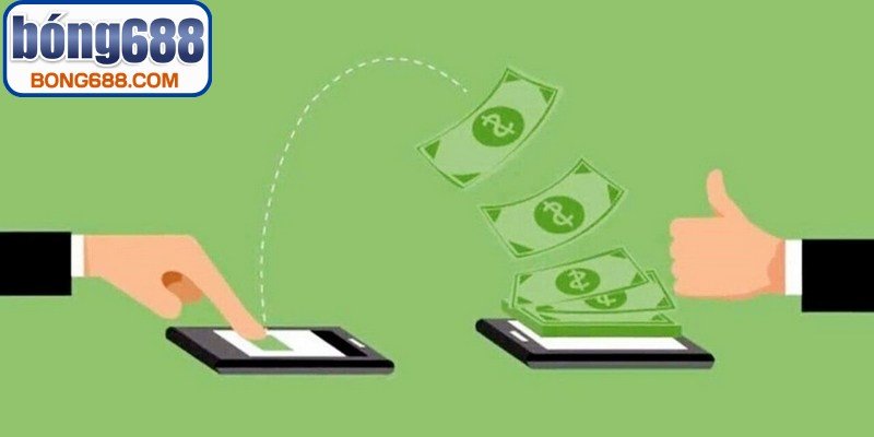 Nhấn chọn mục rút tiền tại màn hình trang chủ chính
